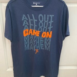 Orangetheory Navy and Orange 'Game On' Tee